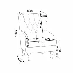 Beliani Sillón De Poliéster Azul Oscuro/negro ALTA -Sillas Ventas undef src sa picid 749230 type whitesh image scaled