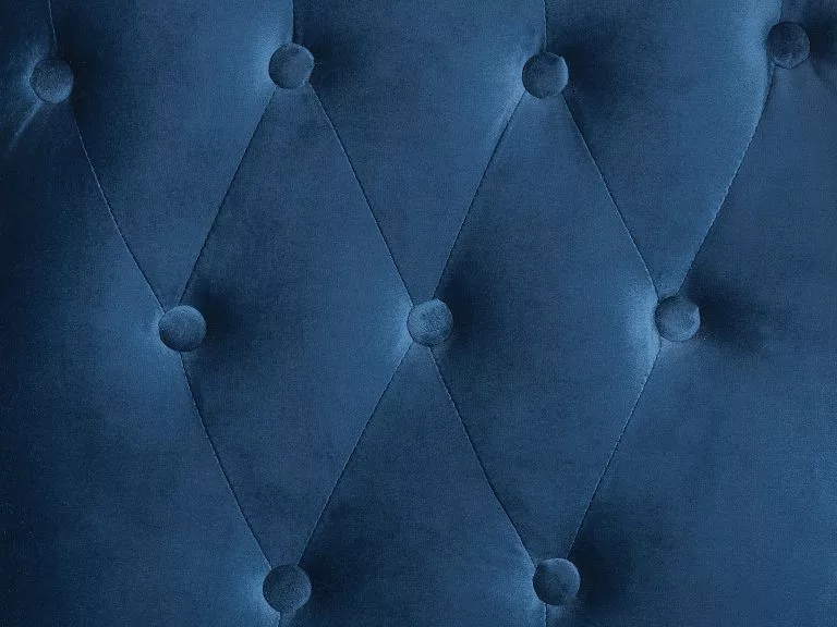 Beliani Sillón De Terciopelo Azul Oscuro/negro ALTA 10 Beliani Sillón De Terciopelo Azul Oscuro/negro ALTA - Imagen 8