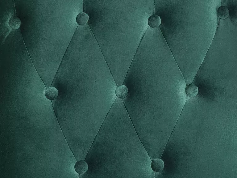 Beliani Sillón De Terciopelo Verde Oscuro/negro ALTA - Imagen 9