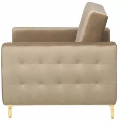 Beliani Sillón De Terciopelo Beige Claro ABERDEEN 21 Beliani Sillón De Terciopelo Beige Claro ABERDEEN -Sillas Ventas undef src sa picid 751111 type whitesh image scaled