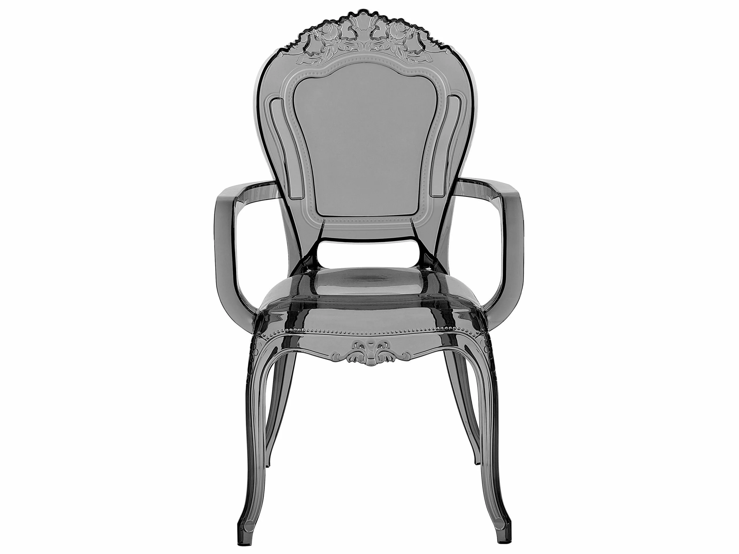 Beliani Conjunto De 2 Sillas De Comedor Negro/transparente VERMONT II - Imagen 3