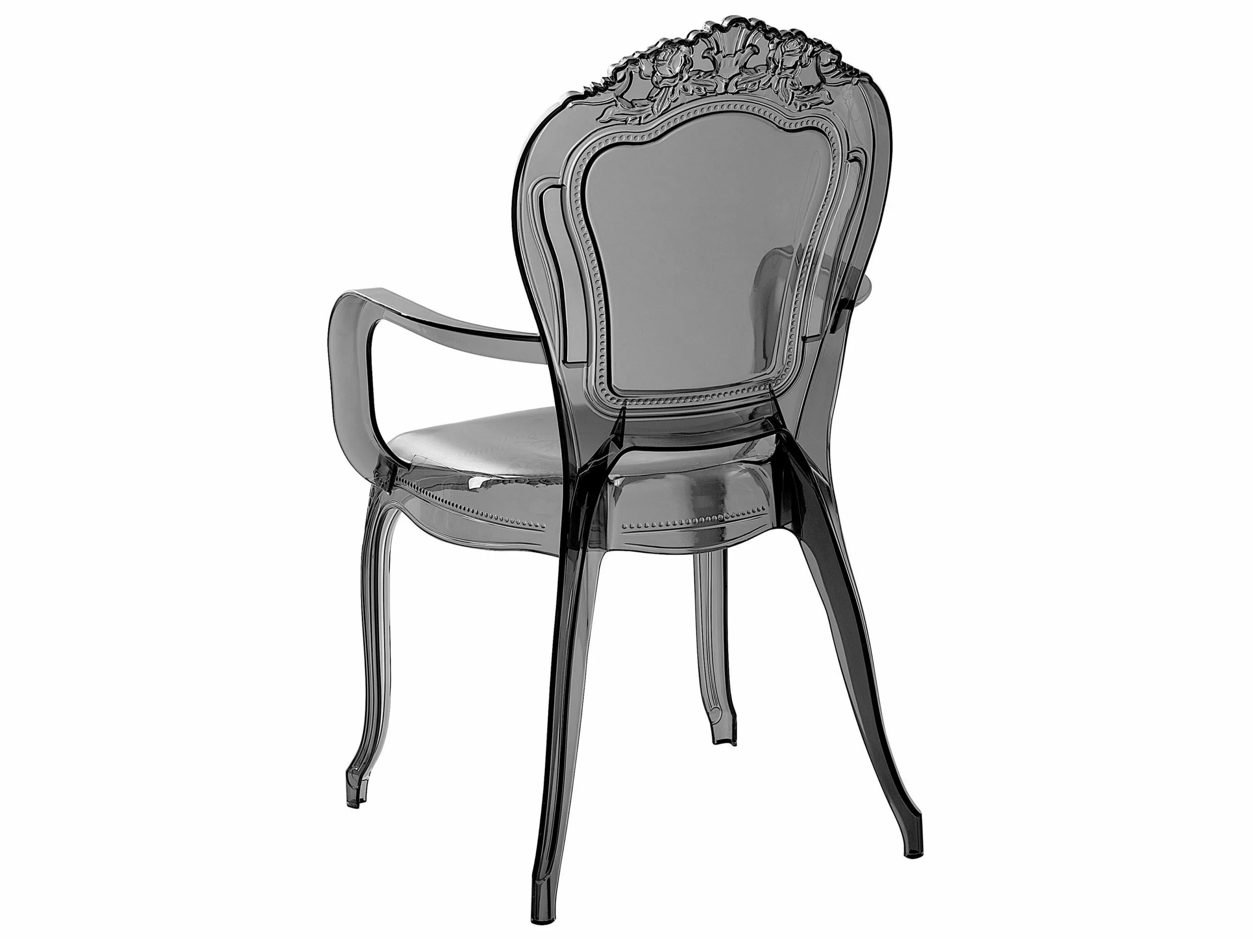 Beliani Conjunto De 2 Sillas De Comedor Negro/transparente VERMONT II - Imagen 5