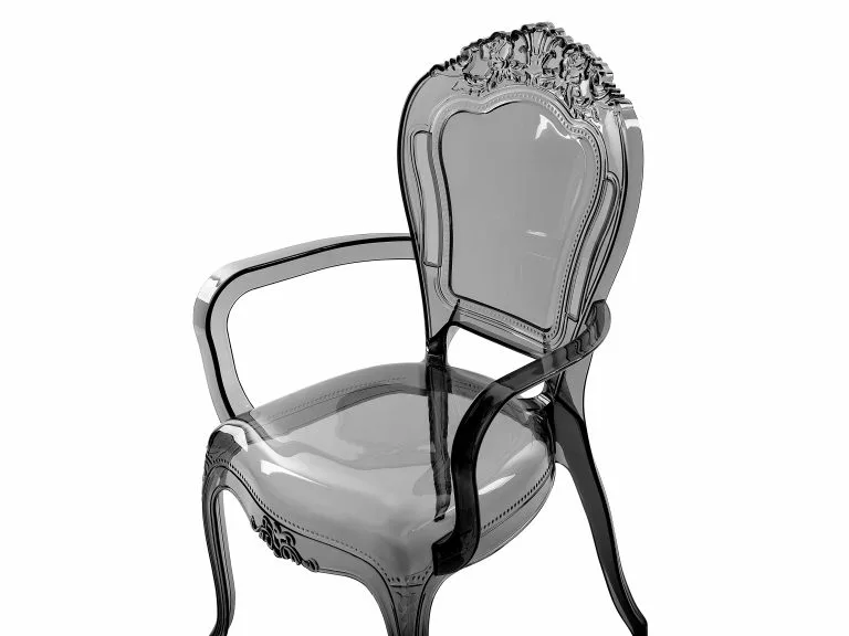 Beliani Conjunto De 2 Sillas De Comedor Negro/transparente VERMONT II - Imagen 6