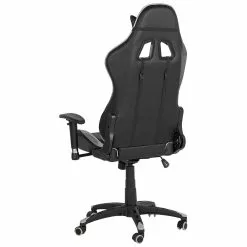 Beliani Silla De Oficina Reclinable De Piel Sintética Negro/plateado KNIGHT -Sillas Ventas undef src sa picid 752218 type whitesh image scaled