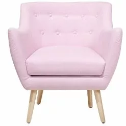 Beliani Sillón Rosa Pastel DRAMMEN -Sillas Ventas undef src sa picid 752778 type whitesh image scaled