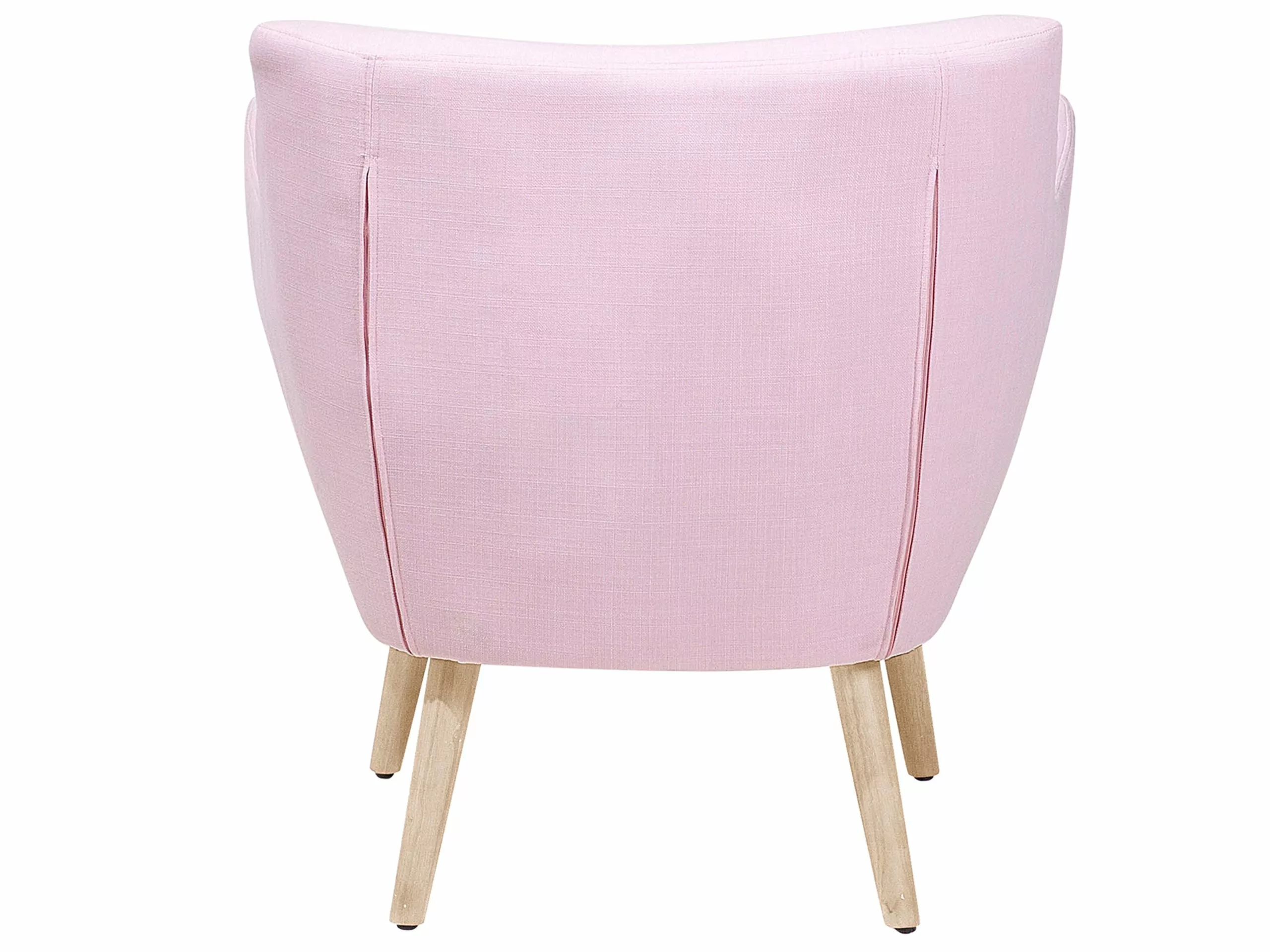 Beliani Sillón Rosa Pastel DRAMMEN - Imagen 5