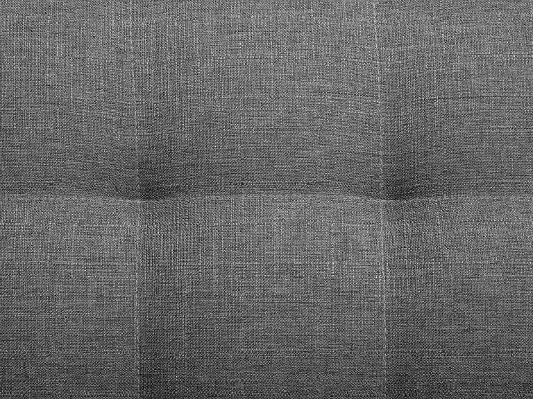 Beliani Sillón Tapizado Gris Claro/negro ABERDEEN - Imagen 9