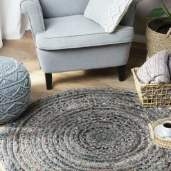 Beliani Sillón De Poliéster Gris/marrón ABSON -Sillas Ventas undef src sa picid 756598 type color image scaled