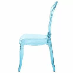 Beliani Conjunto De 2 Sillas De Comedor Azul Claro/transparente VERMONT -Sillas Ventas undef src sa picid 757079 type whitesh image scaled