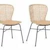 Beliani Conjunto De 2 Sillas De Comedor De Ratán Beige/natural/negro ELFROS -Sillas Ventas undef src sa picid 759966 type whitesh image