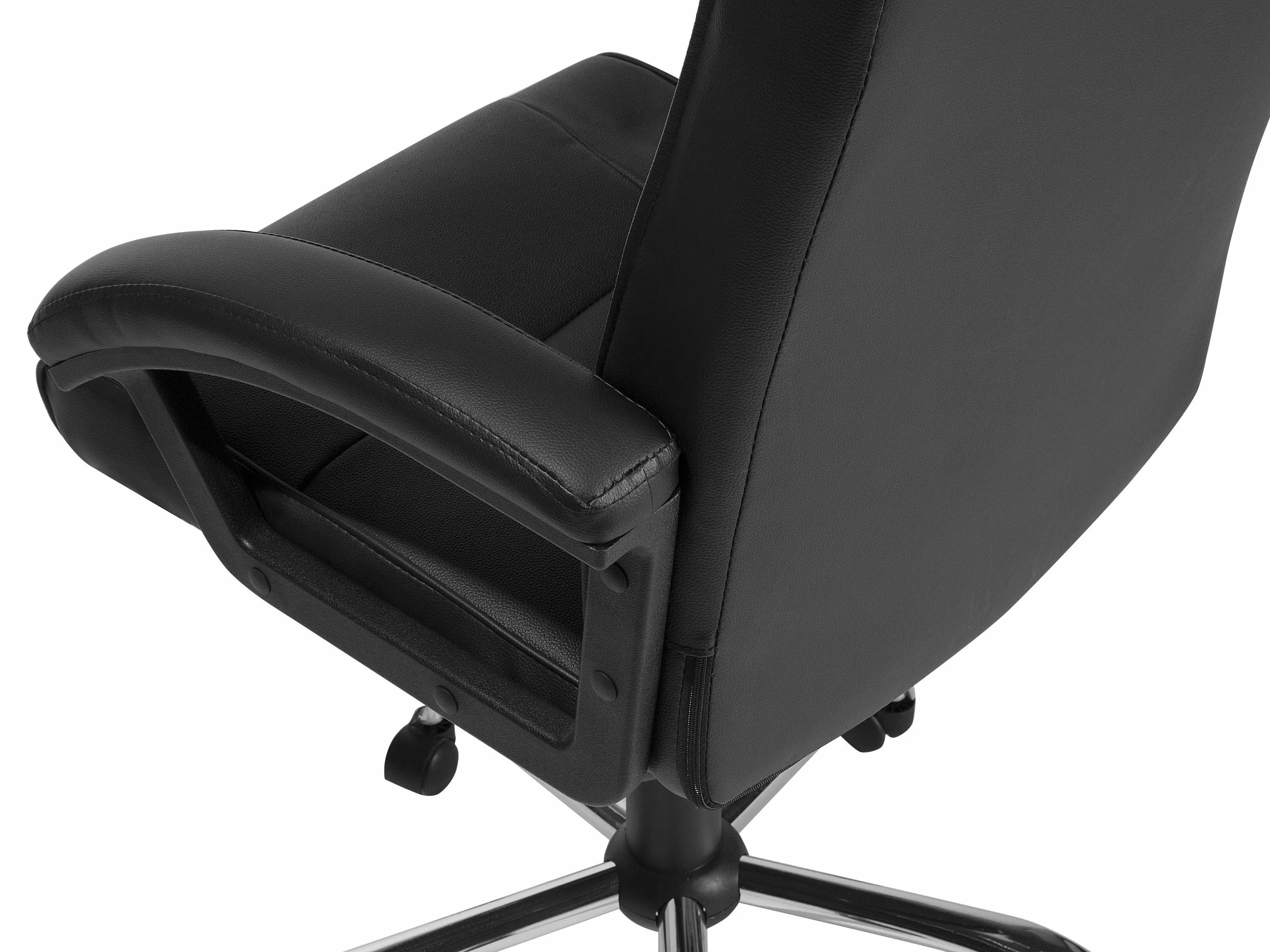 Beliani Silla De Oficina Reclinable De Piel Sintética Negra COMFORT 10 Beliani Silla De Oficina Reclinable De Piel Sintética Negra COMFORT - Imagen 8