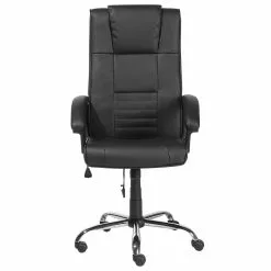 Beliani Silla De Oficina Reclinable De Piel Sintética Negra COMFORT 15 Beliani Silla De Oficina Reclinable De Piel Sintética Negra COMFORT -Sillas Ventas undef src sa picid 761027 type whitesh image scaled