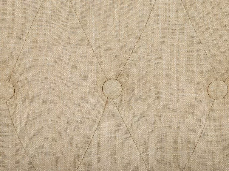 Beliani Sillón De Poliéster Beige/negro ALTA - Imagen 7