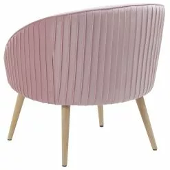 Beliani Sillón De Terciopelo Rosa TROMSO -Sillas Ventas undef src sa picid 767281 type whitesh image scaled