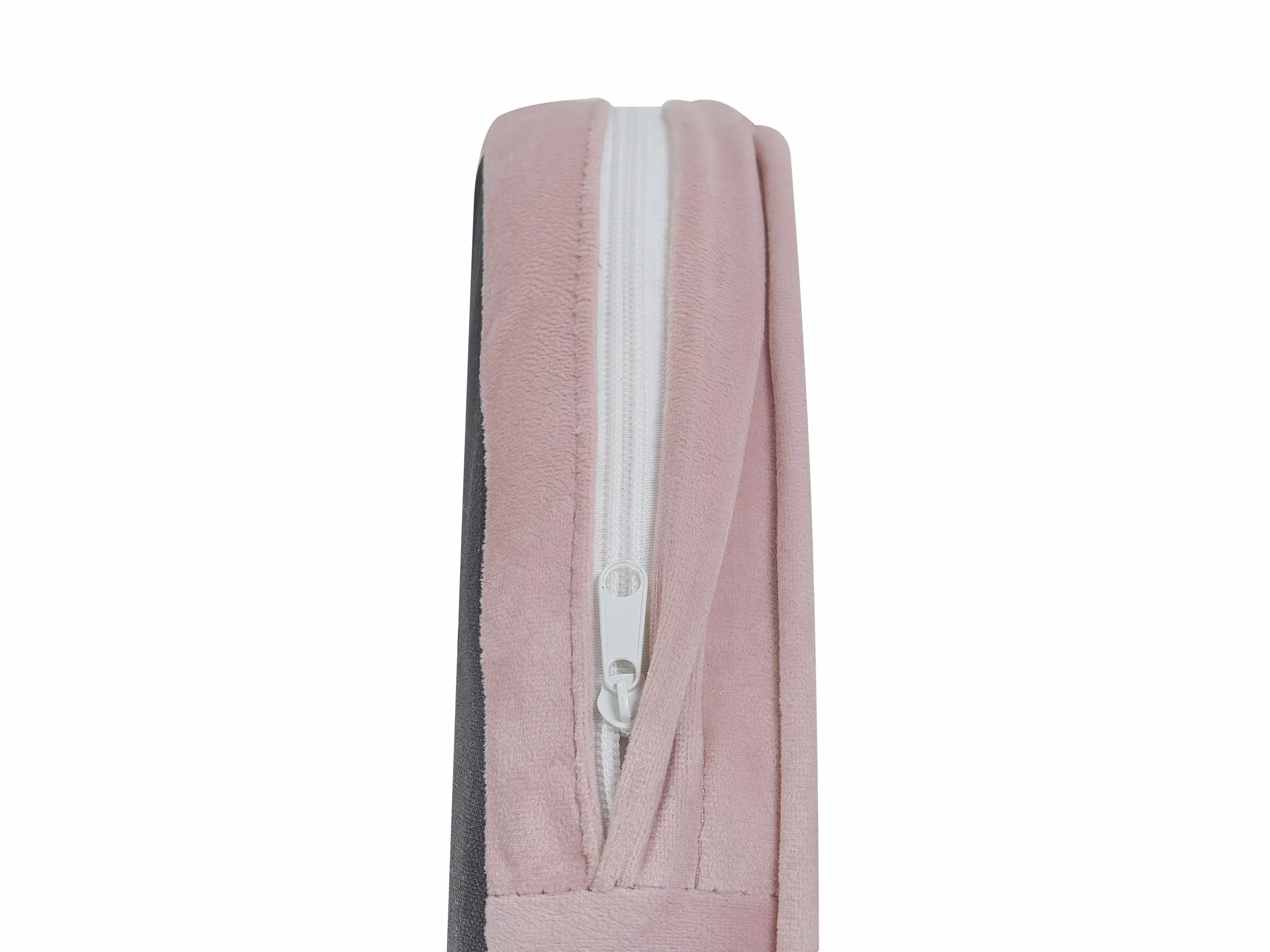 Beliani Sillón De Terciopelo Rosa TROMSO - Imagen 7