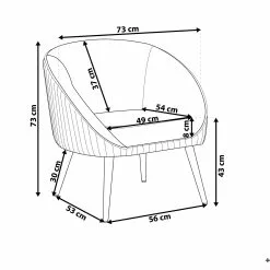 Beliani Sillón De Terciopelo Rosa TROMSO -Sillas Ventas undef src sa picid 767288 type whitesh image scaled