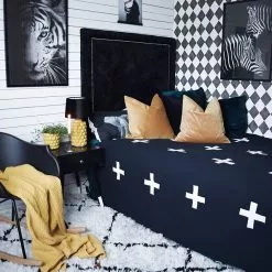 Beliani Silla Mecedora Negro/madera Clara HARMONY -Sillas Ventas undef src sa picid 769336 type whitesh image