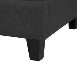 Beliani Módulo Esquinero Tapizado Gris Oscuro FEVIK -Sillas Ventas undef src sa picid 771645 type whitesh image scaled