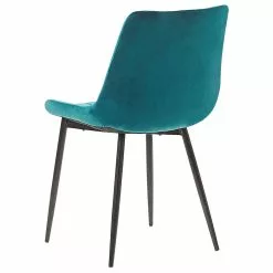 Beliani Conjunto De 2 Sillas De Comedor De Terciopelo Azul Turquesa/negro MELROSE -Sillas Ventas undef src sa picid 771935 type whitesh image scaled