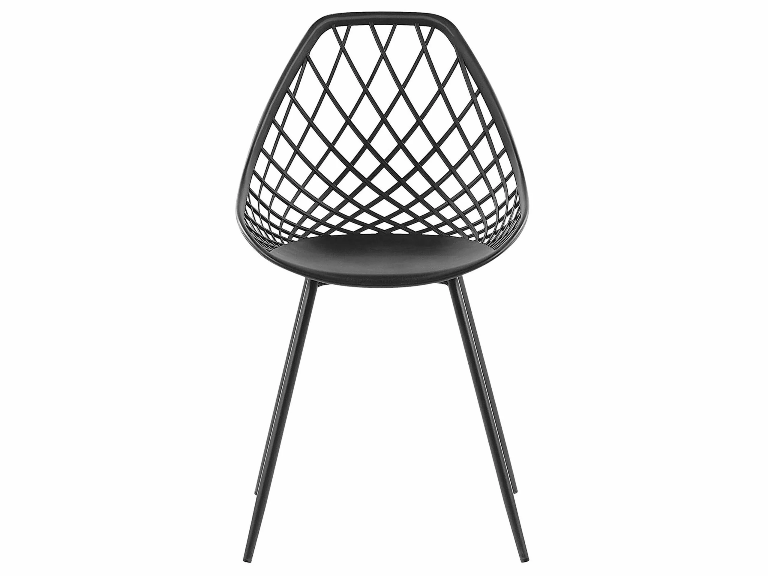 Beliani Conjunto De 2 Sillas De Comedor Negras CANTON 6 Beliani Conjunto De 2 Sillas De Comedor Negras CANTON - Imagen 4