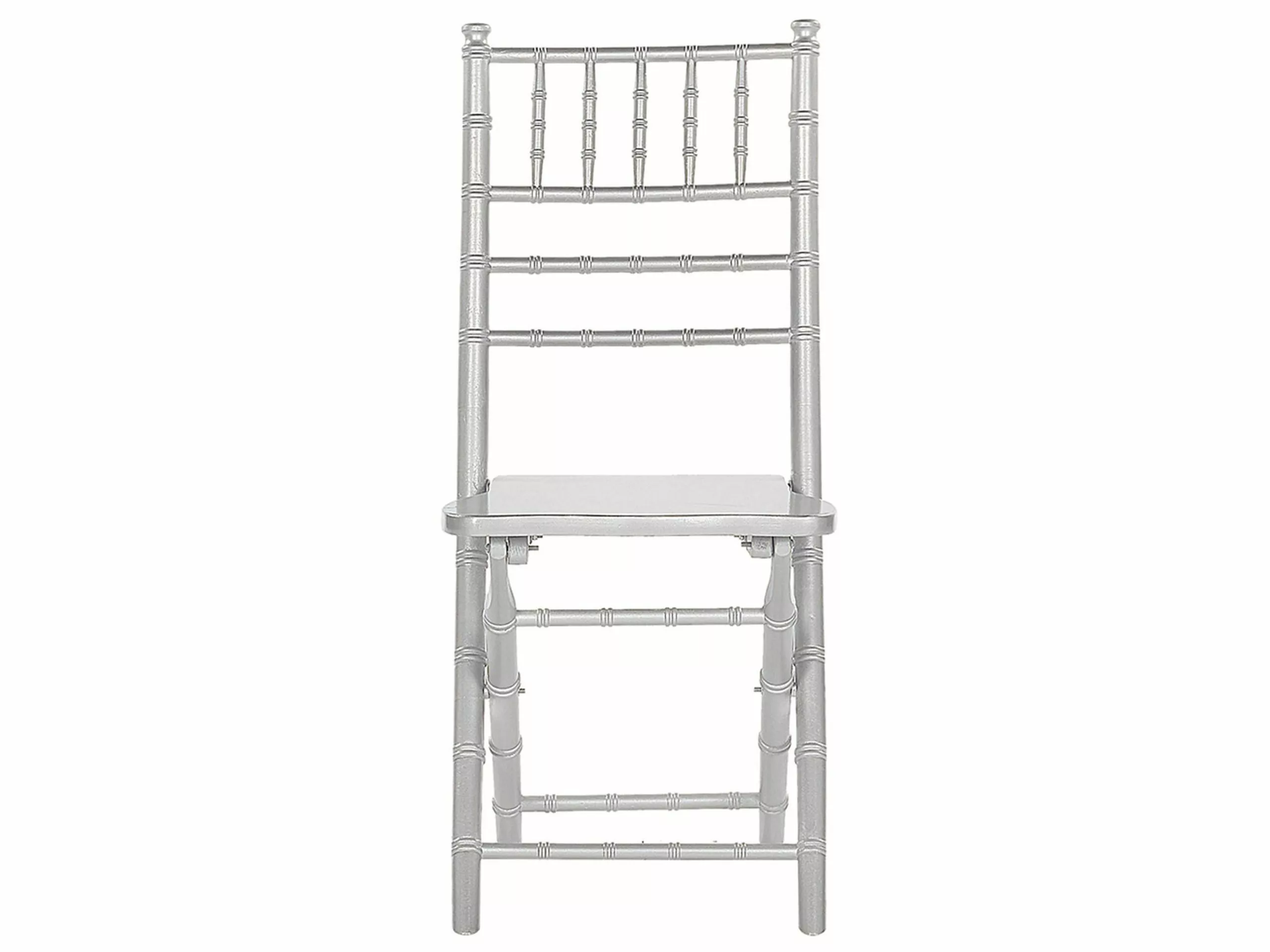 Beliani Conjunto De 4 Sillas De Madera De Haya Plateado MACHIAS 7 Beliani Conjunto De 4 Sillas De Madera De Haya Plateado MACHIAS - Imagen 5