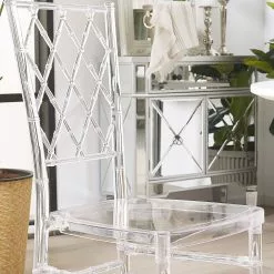 Beliani Conjunto De 2 Sillas De Comedor Transparentes CLARION -Sillas Ventas undef src sa picid 775204 type whitesh image scaled