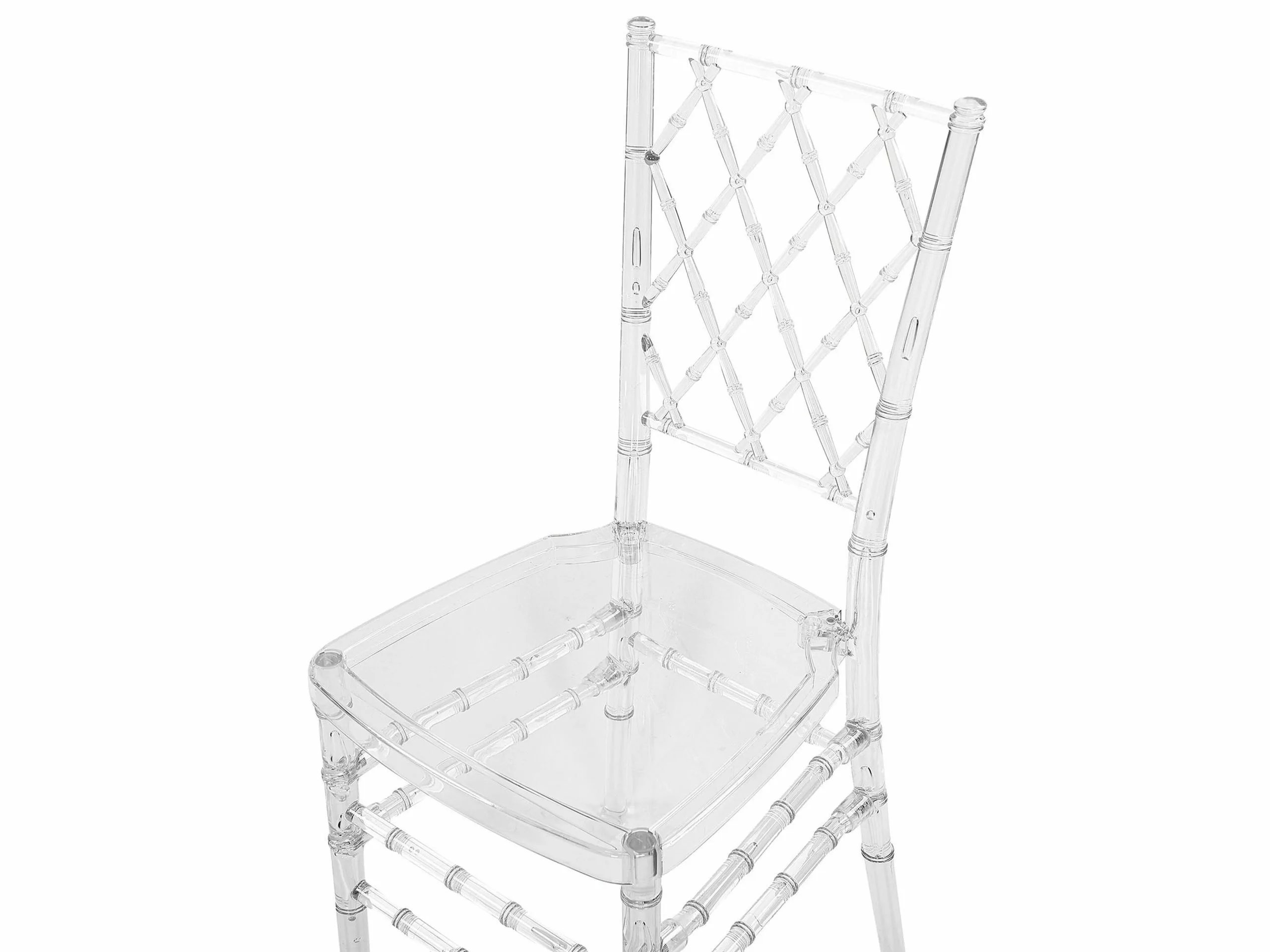 Beliani Conjunto De 2 Sillas De Comedor Transparentes CLARION - Imagen 7