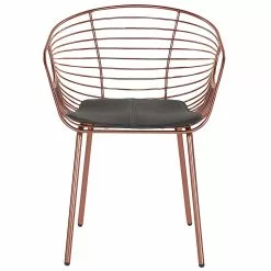 Beliani Conjunto De 2 Sillas De Metal Cobrizo/negro HOBACK -Sillas Ventas undef src sa picid 775482 type whitesh image scaled