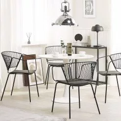 Beliani Conjunto De 2 Sillas De Metal Negro RIGBY -Sillas Ventas undef src sa picid 775542 type color image scaled