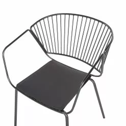 Beliani Conjunto De 2 Sillas De Metal Negro RIGBY -Sillas Ventas undef src sa picid 775545 type whitesh image scaled