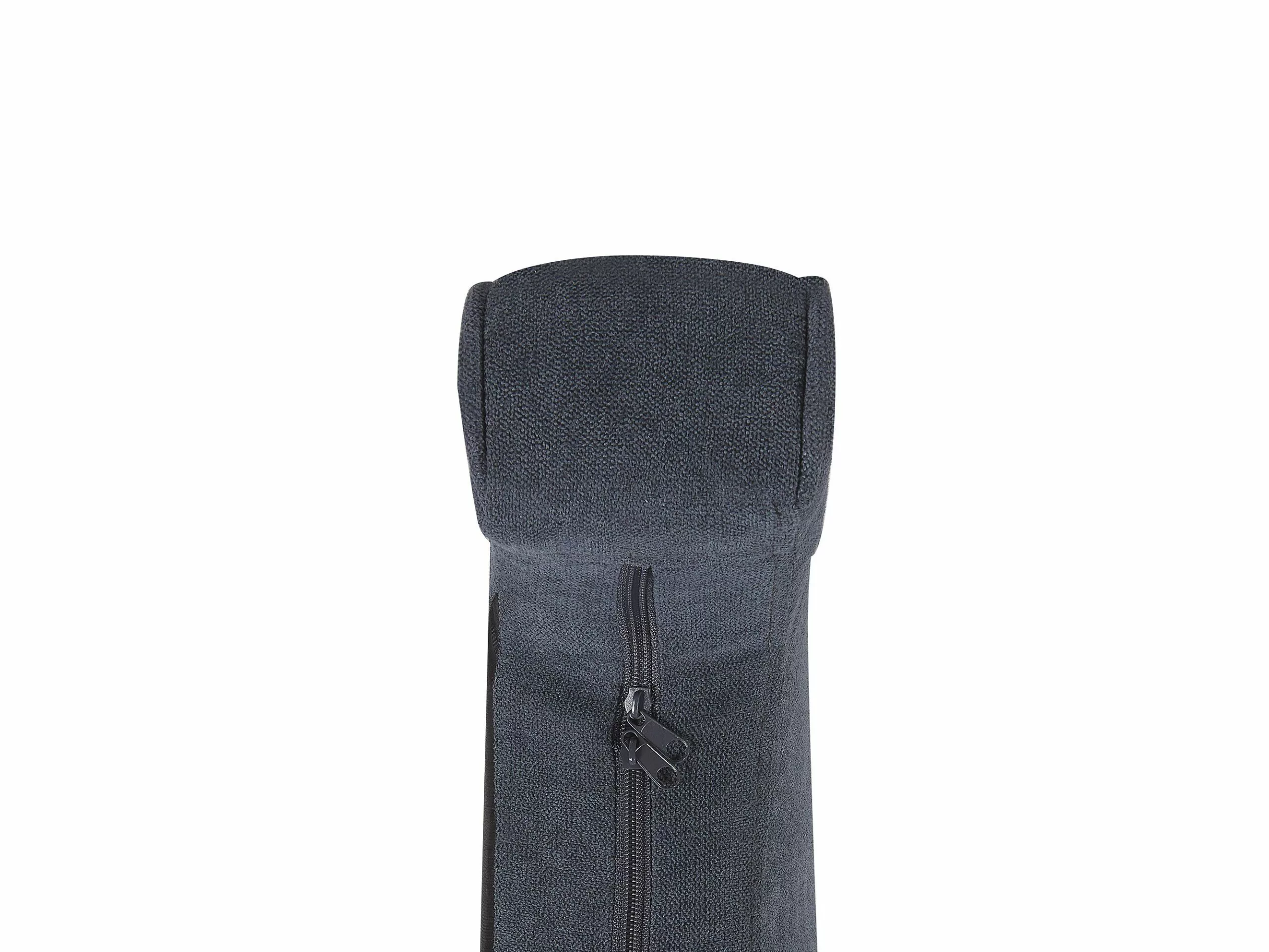 Beliani Silla Mecedora De Poliéster Gris Oscuro/madera Clara TRONDHEIM II 9 Beliani Silla Mecedora De Poliéster Gris Oscuro/madera Clara TRONDHEIM II - Imagen 7