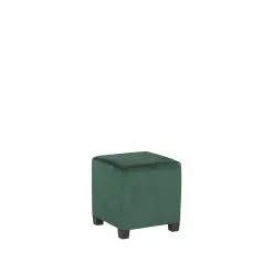 Beliani Sillón De Terciopelo Verde Con Reposapiés SANDSET -Sillas Ventas undef src sa picid 776393 type whitesh image scaled