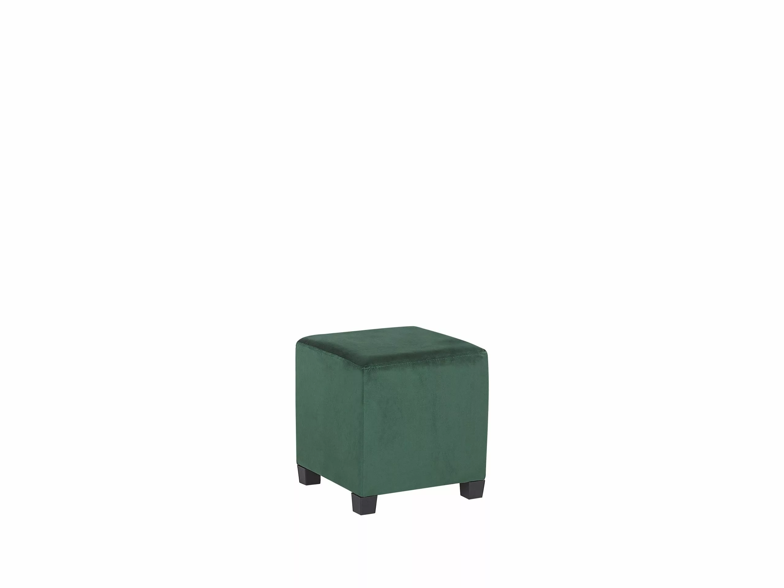 Beliani Sillón De Terciopelo Verde Con Reposapiés SANDSET - Imagen 7