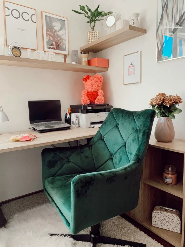 Beliani Sillón De Terciopelo Verde VAKSALA - Imagen 3