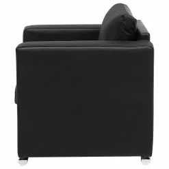 Beliani Sillón De Piel Negro HELSINKI -Sillas Ventas undef src sa picid 77797 type whitesh image scaled