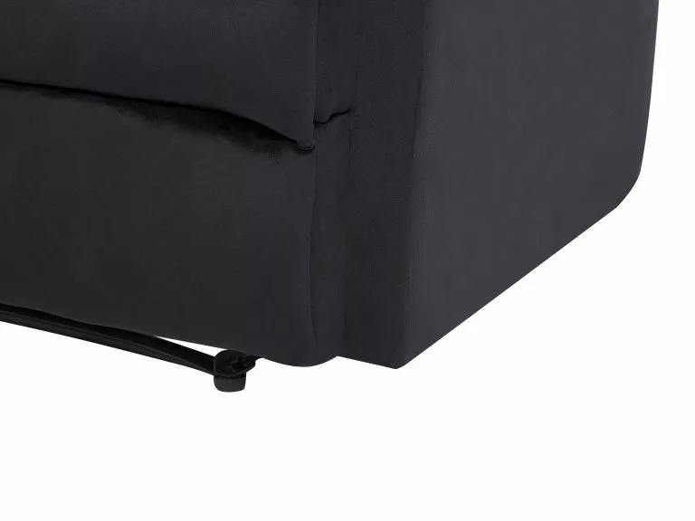 Beliani Sillón Reclinable De Terciopelo Negro ESLOV 11 Beliani Sillón Reclinable De Terciopelo Negro ESLOV - Imagen 9