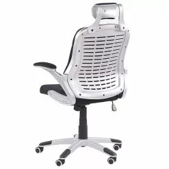 Beliani Silla De Oficina Reclinable De Malla Negro/plateado PREMIER -Sillas Ventas undef src sa picid 780608 type whitesh image scaled