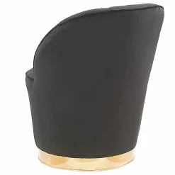 Beliani Sillón De Terciopelo Negro ALBY -Sillas Ventas undef src sa picid 780878 type whitesh image scaled