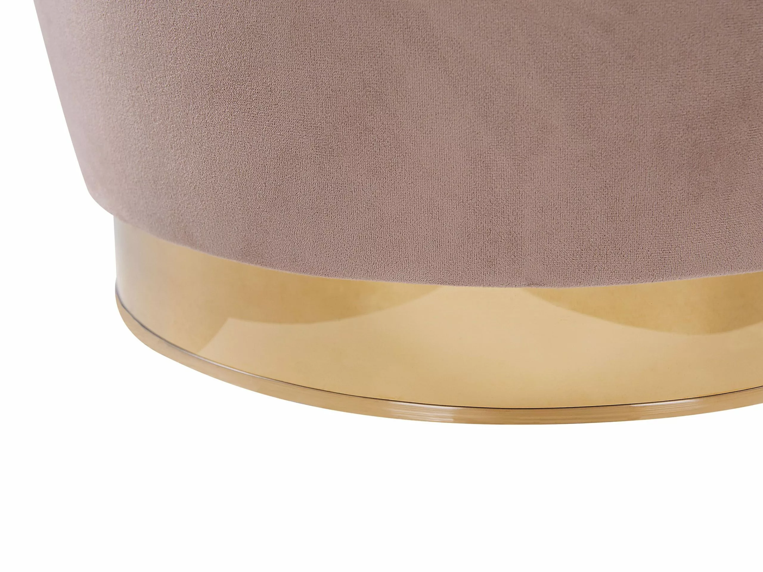 Beliani Sillón De Terciopelo Beige ALBY 10 Beliani Sillón De Terciopelo Beige ALBY - Imagen 8