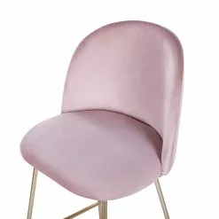 Beliani Conjunto De 2 Sillas De Bar De Terciopelo Rosa/dorado ARCOLA -Sillas Ventas undef src sa picid 780946 type whitesh image scaled
