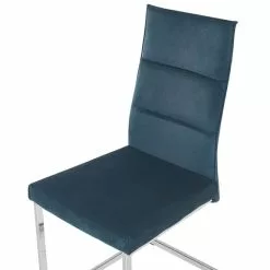 Beliani Conjunto De 2 Sillas De Comedor De Terciopelo Azul/plateado ROCKFORD -Sillas Ventas undef src sa picid 780982 type whitesh image scaled