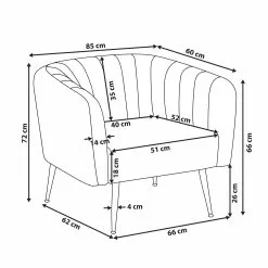Beliani Sillón De Terciopelo Gris Pardo/dorado LACONIA 21 Beliani Sillón De Terciopelo Gris Pardo/dorado LACONIA -Sillas Ventas undef src sa picid 781734 type whitesh image scaled