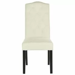 Beliani Conjunto De 2 Sillas De Comedor De Poliéster Beige Crema/negro SHIRLEY -Sillas Ventas undef src sa picid 781779 type whitesh image scaled