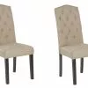 Beliani Conjunto De 2 Sillas De Comedor De Poliéster Beige Arena/negro SHIRLEY 2 Beliani Conjunto De 2 Sillas De Comedor De Poliéster Beige Arena/negro SHIRLEY -Sillas Ventas undef src sa picid 781787 type whitesh image