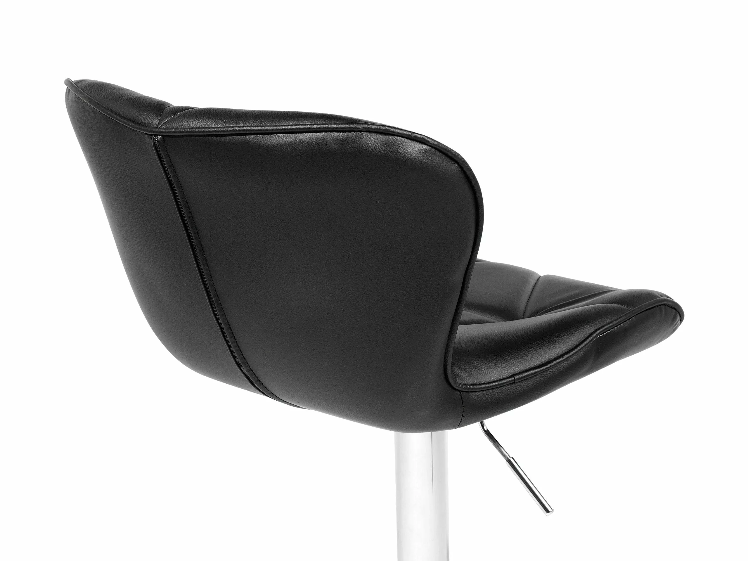 Beliani Conjunto De 2 Taburetes De Bar En Piel Sintética Negros VALETTA - Imagen 10