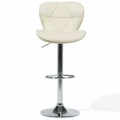 Beliani Conjunto De 2 Taburetes De Bar En Piel Sintética Beige VALETTA -Sillas Ventas undef src sa picid 782068 type whitesh image scaled