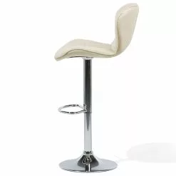 Beliani Conjunto De 2 Taburetes De Bar En Piel Sintética Beige VALETTA -Sillas Ventas undef src sa picid 782069 type whitesh image scaled