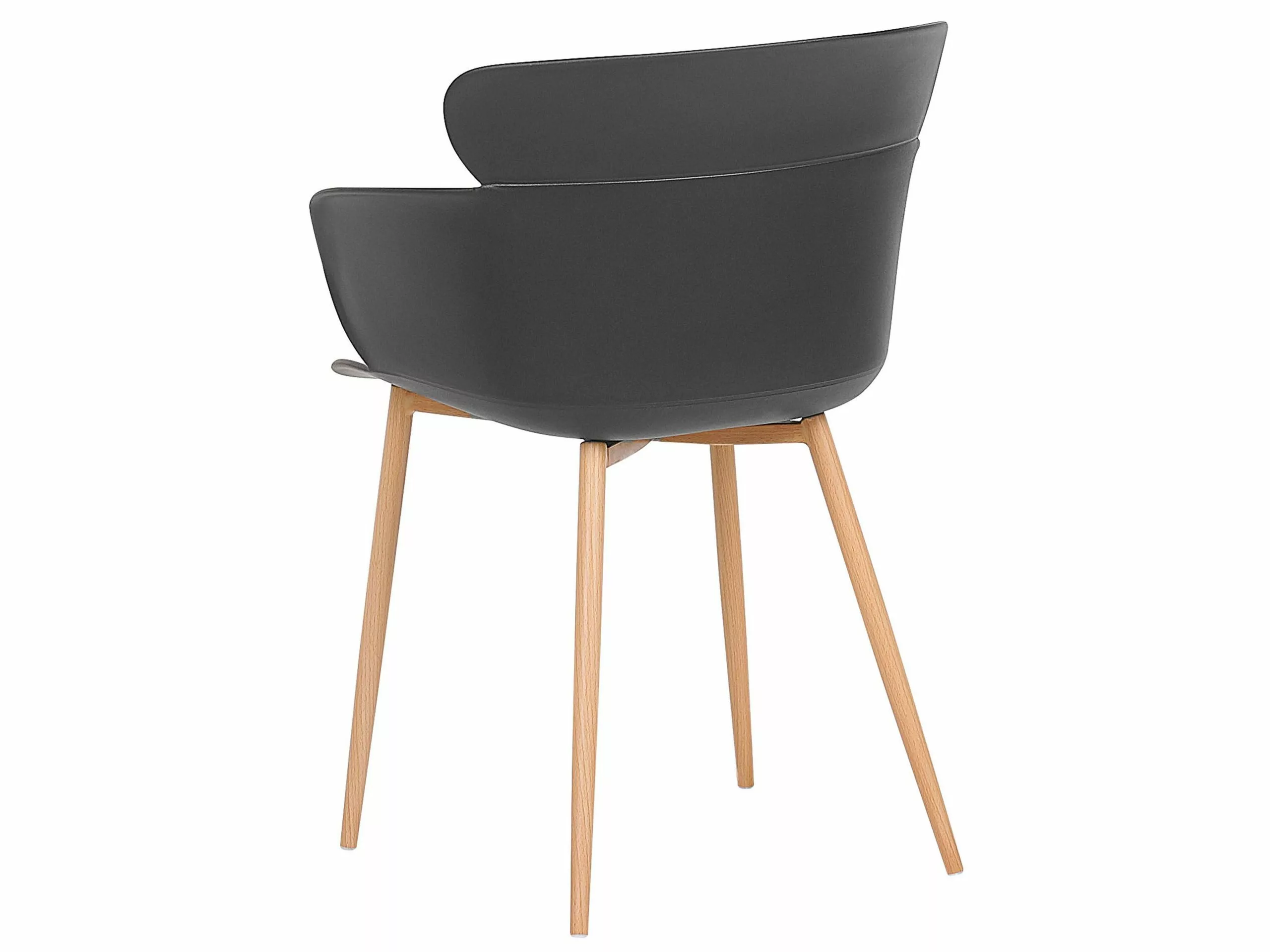 Beliani Conjunto De 2 Sillas De Comedor Negro/madera Clara SUMKLEY 7 Beliani Conjunto De 2 Sillas De Comedor Negro/madera Clara SUMKLEY - Imagen 5