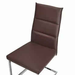 Beliani Conjunto De 2 Sillas De Comedor De Piel Sintética Marrón Oscuro/plateado ROCKFORD 14 Beliani Conjunto De 2 Sillas De Comedor De Piel Sintética Marrón Oscuro/plateado ROCKFORD -Sillas Ventas undef src sa picid 787601 type whitesh image scaled