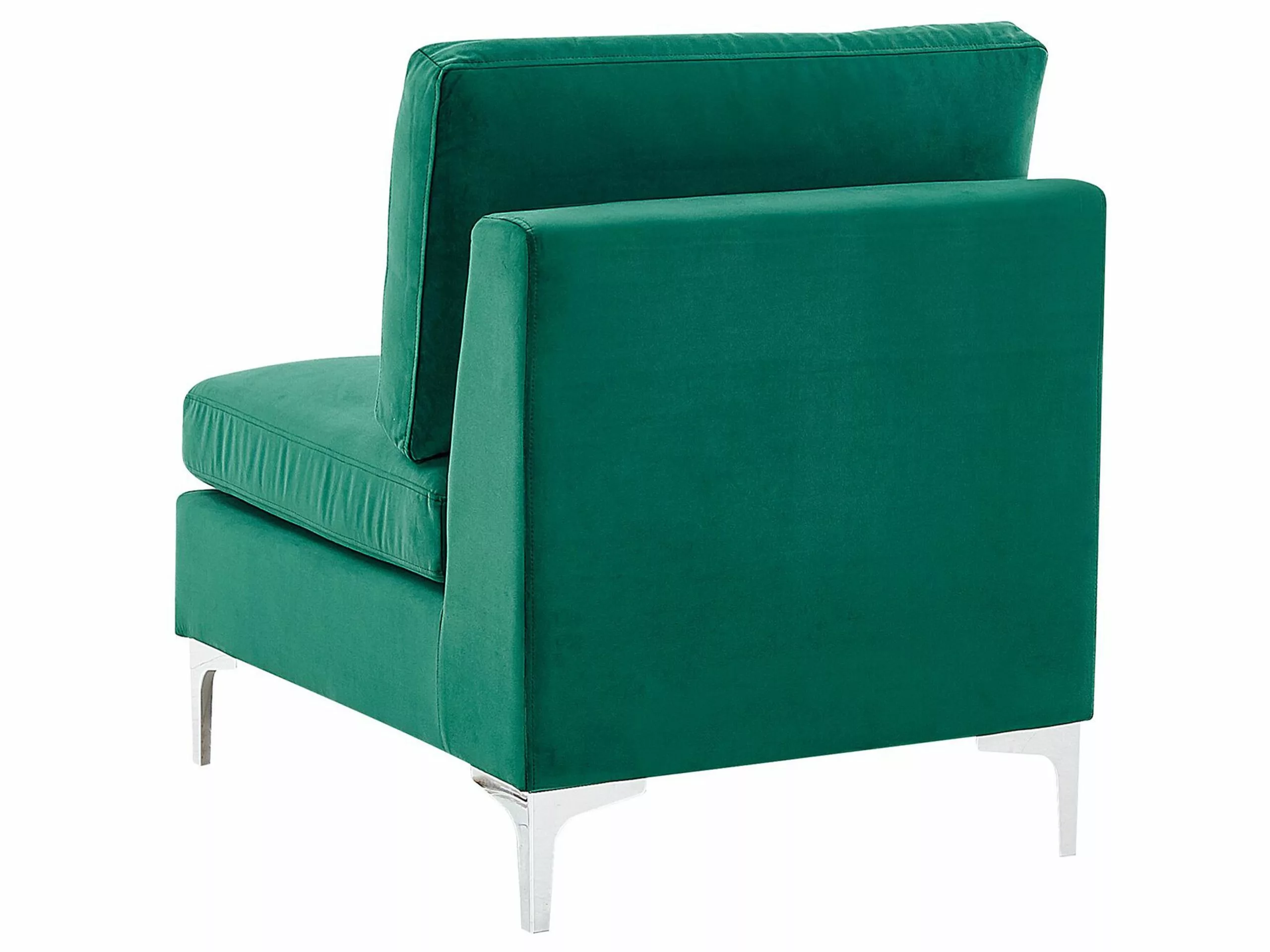 Beliani Sillón De Terciopelo Verde EVJA 8 Beliani Sillón De Terciopelo Verde EVJA - Imagen 6